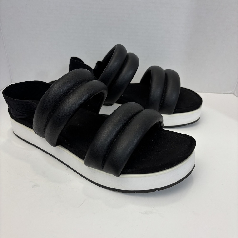 Koolaburra By UGG Platform Slingback Sandals Womens 10 41 Black Shoes Comfort